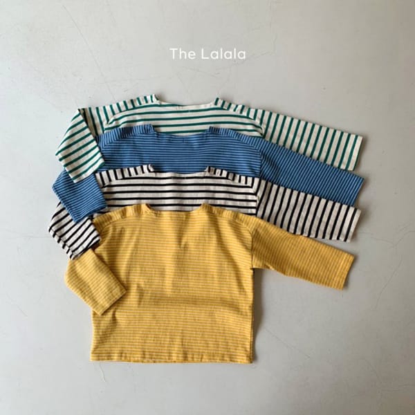 THE LALALA - Korean Children Fashion - #Kfashion4kids - Ten Slit Stripe Tee - 6