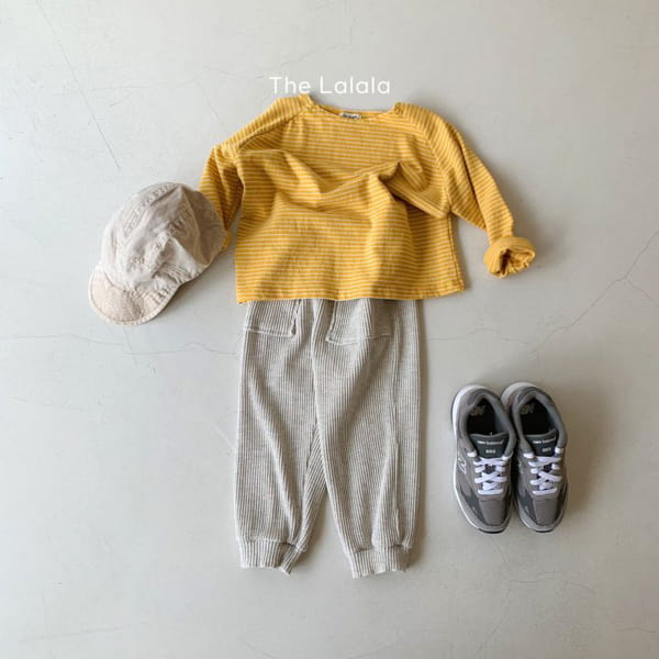 THE LALALA - Korean Children Fashion - #Kfashion4kids - Waffle Jogger Pants - 4