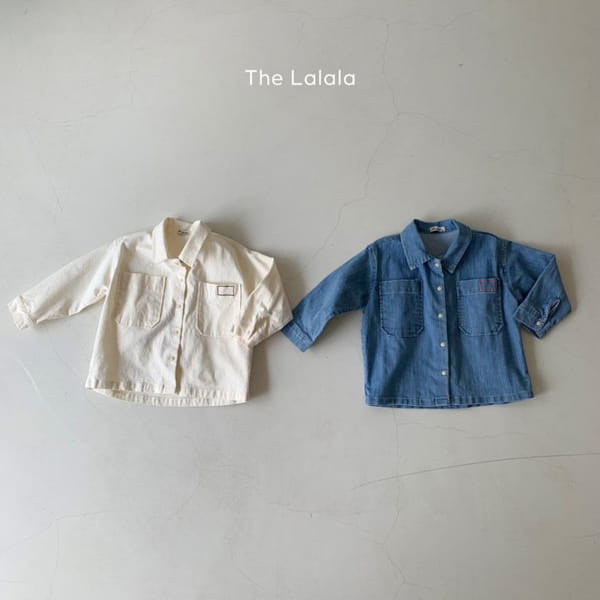 THE LALALA - Korean Children Fashion - #Kfashion4kids - Square Embroidery Shirt