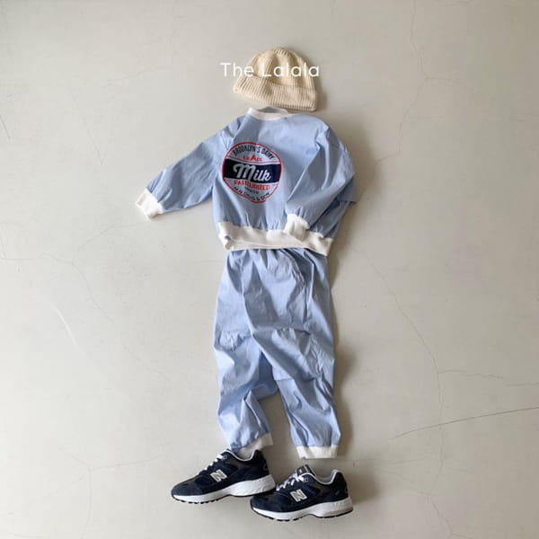 THE LALALA - Korean Children Fashion - #Kfashion4kids - Joy Milk Top Bottom Set - 2