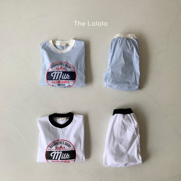 THE LALALA - Korean Children Fashion - #Kfashion4kids - Joy Milk Top Bottom Set - 9