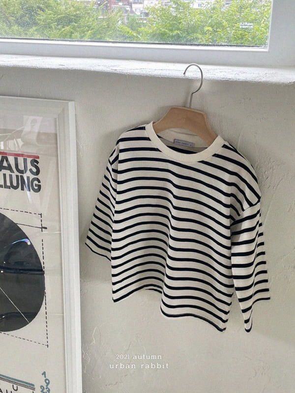 URBAN RABBIT - Korean Children Fashion - #Kfashion4kids - Loose Stripe Tee - 4