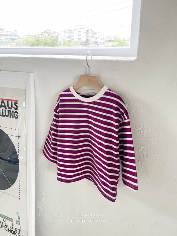 URBAN RABBIT - Korean Children Fashion - #Kfashion4kids - Loose Stripe Tee - 7
