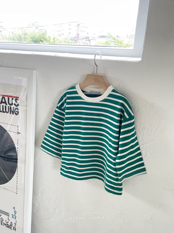URBAN RABBIT - Korean Children Fashion - #Kfashion4kids - Loose Stripe Tee - 8