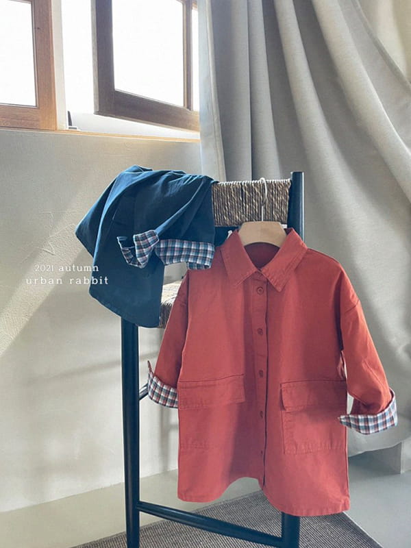 URBAN RABBIT - Korean Children Fashion - #Kfashion4kids - Trench Long Shirt Jacket - 4