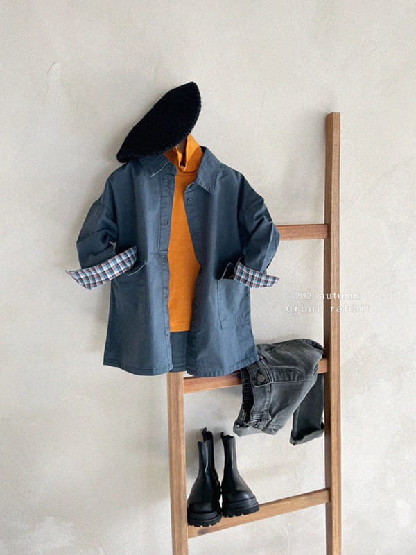URBAN RABBIT - Korean Children Fashion - #Kfashion4kids - Trench Long Shirt Jacket - 5