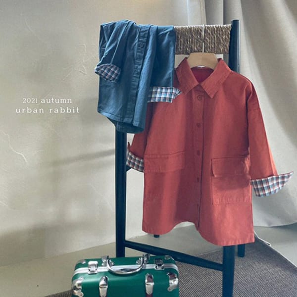 URBAN RABBIT - Korean Children Fashion - #Kfashion4kids - Trench Long Shirt Jacket - 6