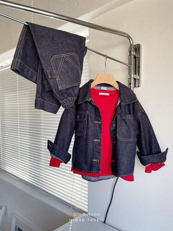 URBAN RABBIT - Korean Children Fashion - #Kfashion4kids - Wide Denim Pants - 4