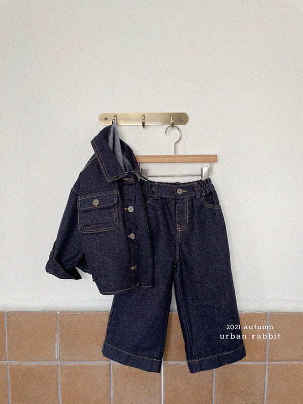 URBAN RABBIT - Korean Children Fashion - #Kfashion4kids - Wide Denim Pants - 6