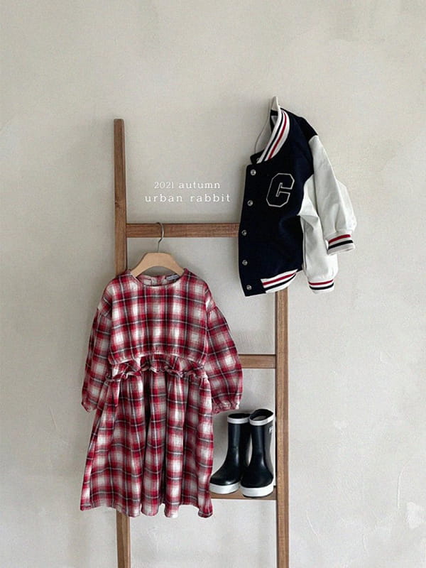 URBAN RABBIT - Korean Children Fashion - #Kfashion4kids - Vintage Check One-piece - 12