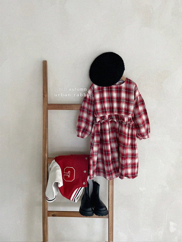 URBAN RABBIT - Korean Children Fashion - #Kfashion4kids - Vintage Check One-piece - 3