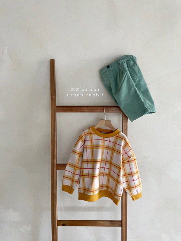 URBAN RABBIT - Korean Children Fashion - #Kfashion4kids - Color Check Sweatshirt - 6