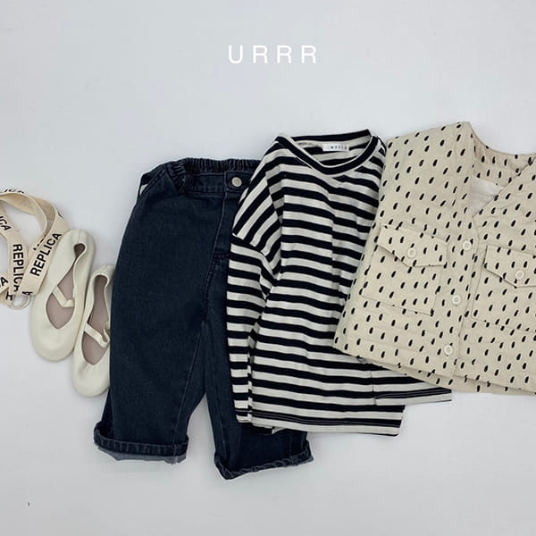URRR - Korean Children Fashion - #Kfashion4kids - Custom Denim Pants - 3