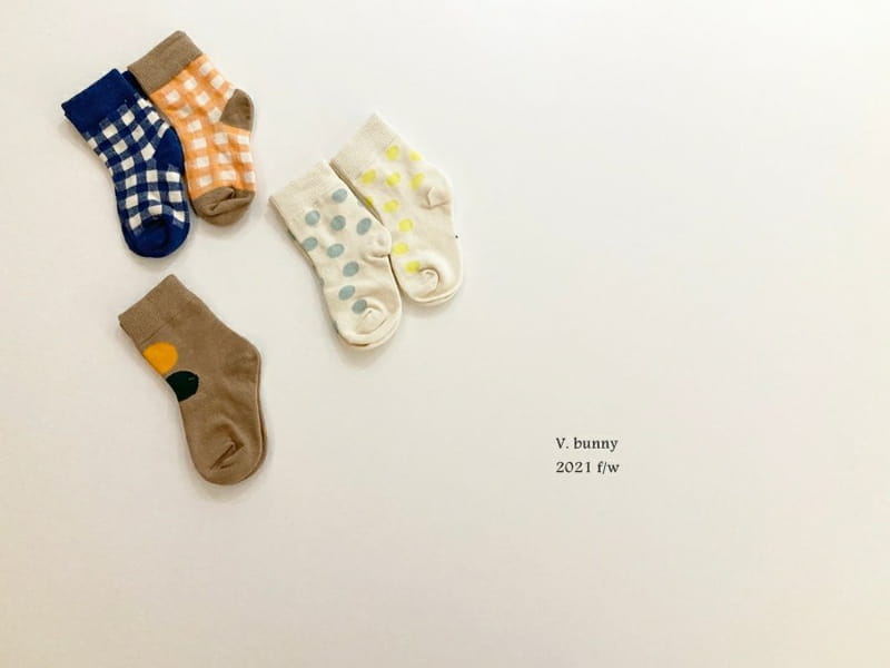 V BUNNY - Korean Children Fashion - #Kfashion4kids - Olive Socks [set of 5] - 6