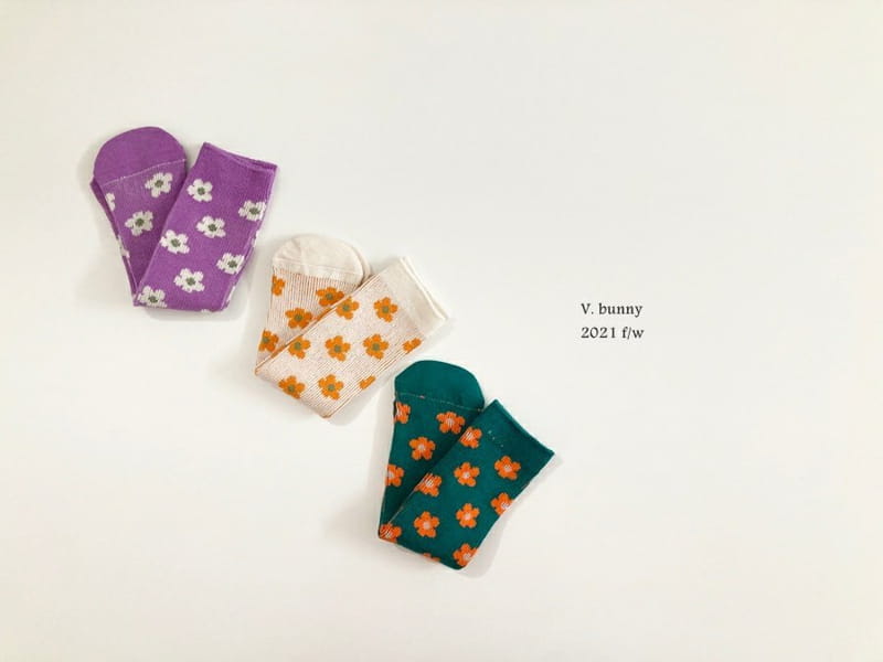 V BUNNY - Korean Children Fashion - #Kfashion4kids - Cosmos Socks [set of 3]