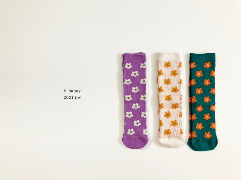 V BUNNY - Korean Children Fashion - #Kfashion4kids - Cosmos Socks [set of 3] - 7