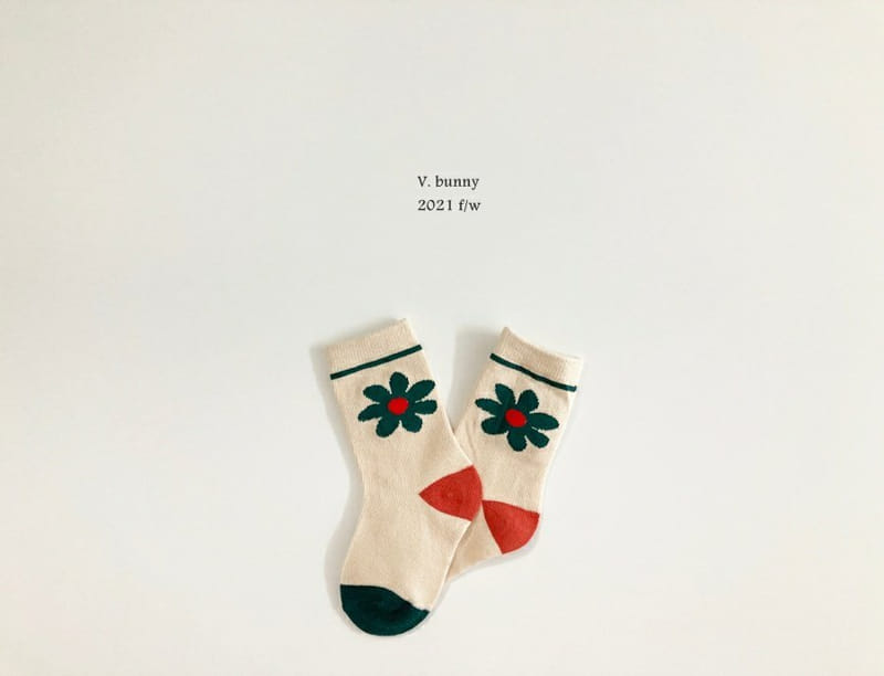 V BUNNY - Korean Children Fashion - #Kfashion4kids - Daisy Socks [set of 4] - 2