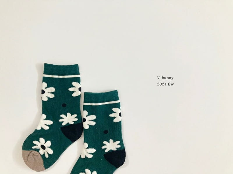 V BUNNY - Korean Children Fashion - #Kfashion4kids - Daisy Socks [set of 4] - 3