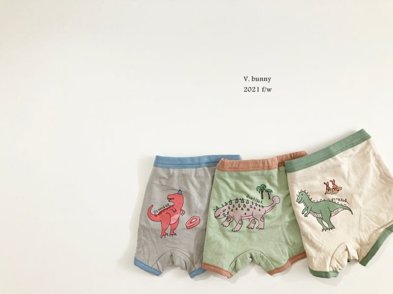 V BUNNY - Korean Children Fashion - #Kfashion4kids - Jurassic Underwear [set of 3]