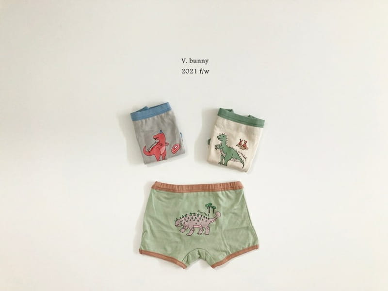 V BUNNY - Korean Children Fashion - #Kfashion4kids - Jurassic Underwear [set of 3] - 5