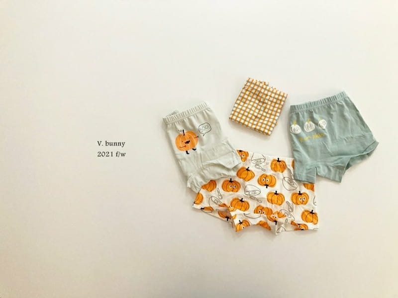 V BUNNY - Korean Children Fashion - #Kfashion4kids - Pumkin Underwear [set of 4]