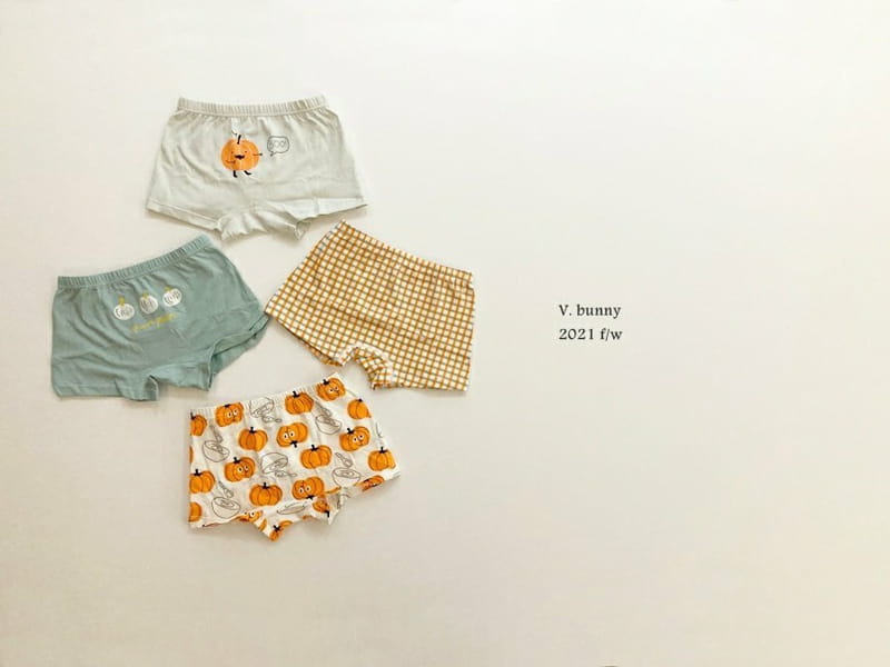 V BUNNY - Korean Children Fashion - #Kfashion4kids - Pumkin Underwear [set of 4] - 3