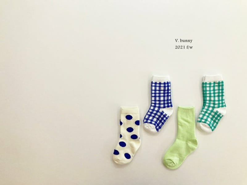 V BUNNY - Korean Children Fashion - #Kfashion4kids - Merona Socks [set of 4]