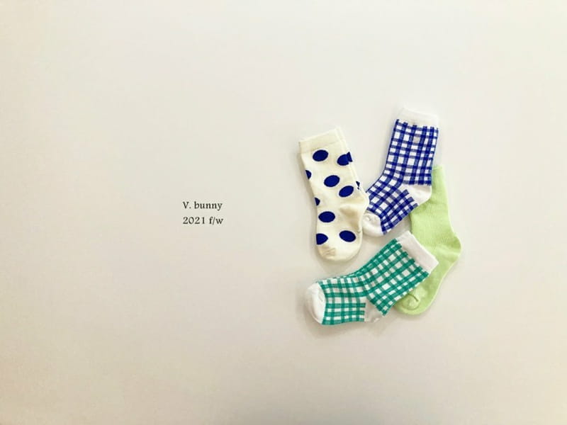 V BUNNY - Korean Children Fashion - #Kfashion4kids - Merona Socks [set of 4] - 6