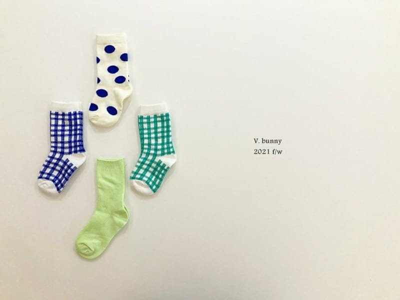 V BUNNY - Korean Children Fashion - #Kfashion4kids - Merona Socks [set of 4] - 7