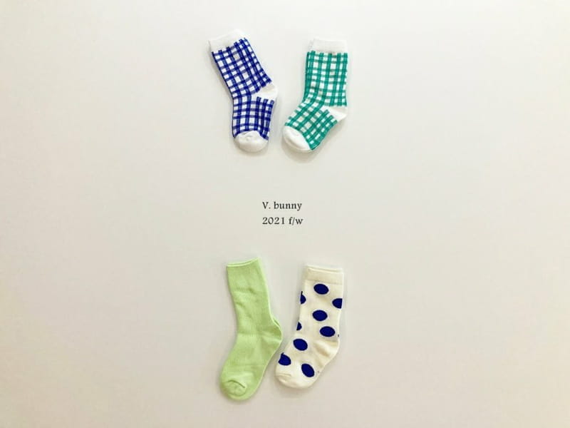 V BUNNY - Korean Children Fashion - #Kfashion4kids - Merona Socks [set of 4] - 8