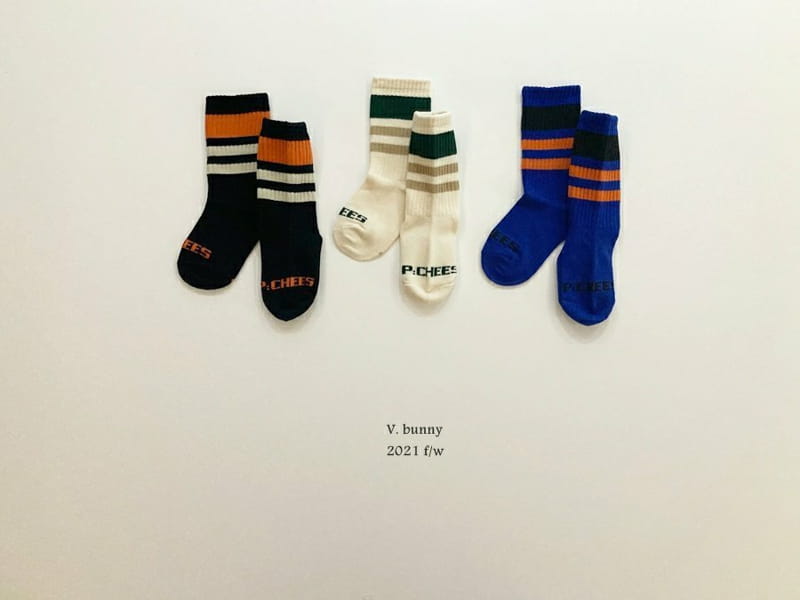V BUNNY - Korean Children Fashion - #Kfashion4kids - Peach Socks [set of 3]