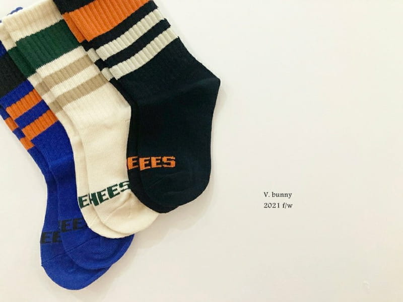 V BUNNY - Korean Children Fashion - #Kfashion4kids - Peach Socks [set of 3] - 2