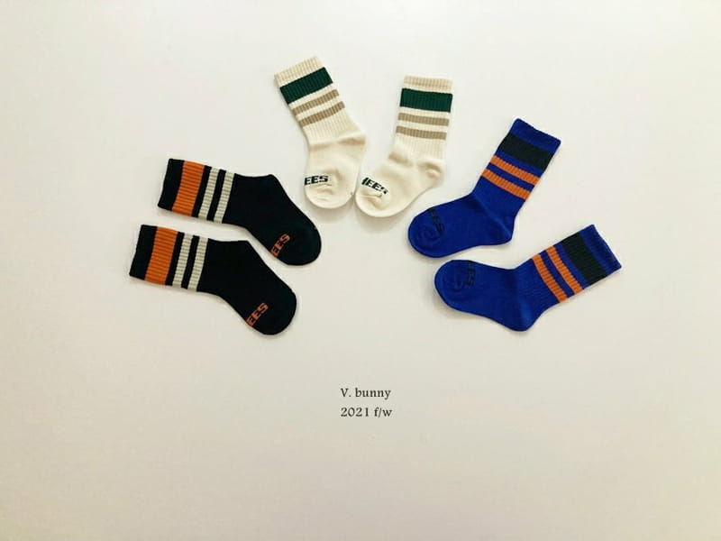V BUNNY - Korean Children Fashion - #Kfashion4kids - Peach Socks [set of 3] - 6