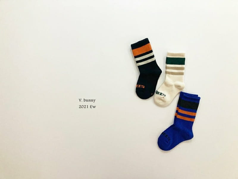 V BUNNY - Korean Children Fashion - #Kfashion4kids - Peach Socks [set of 3] - 8