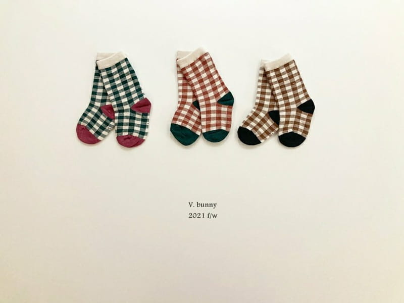 V BUNNY - Korean Children Fashion - #Kfashion4kids - Square Socks [set of 3] - 3