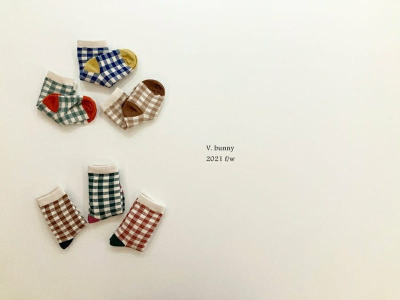 V BUNNY - Korean Children Fashion - #Kfashion4kids - Square Socks [set of 3] - 7