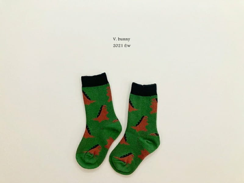 V BUNNY - Korean Children Fashion - #Kfashion4kids - Dino Socks [set of 4] - 2