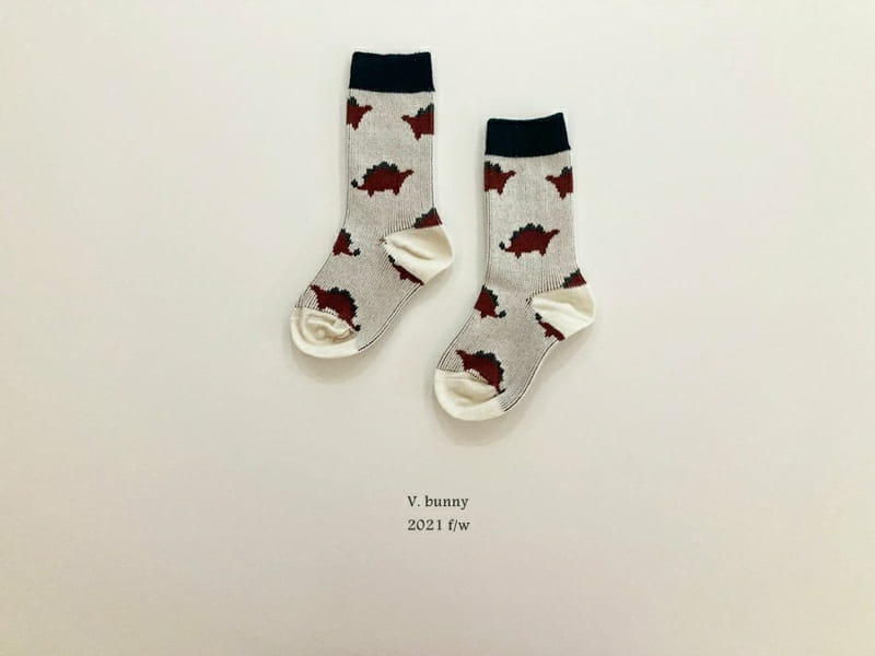 V BUNNY - Korean Children Fashion - #Kfashion4kids - Dino Socks [set of 4] - 5