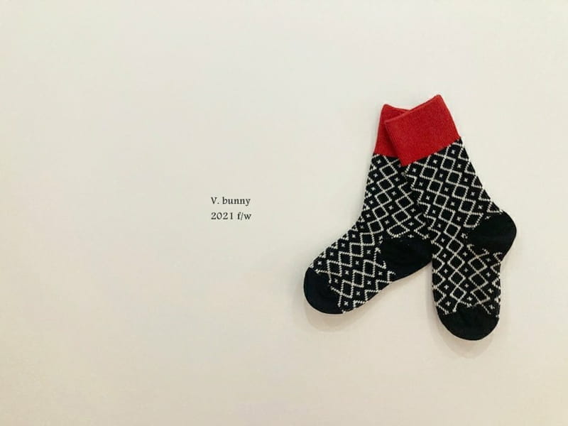 V BUNNY - Korean Children Fashion - #Kfashion4kids - Chess Socks [set of 4] - 3