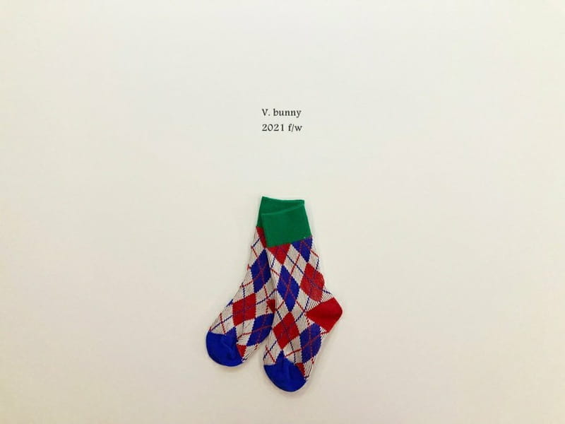 V BUNNY - Korean Children Fashion - #Kfashion4kids - Chess Socks [set of 4] - 5