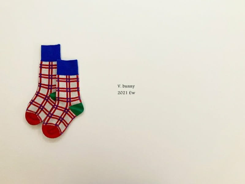 V BUNNY - Korean Children Fashion - #Kfashion4kids - Chess Socks [set of 4] - 6
