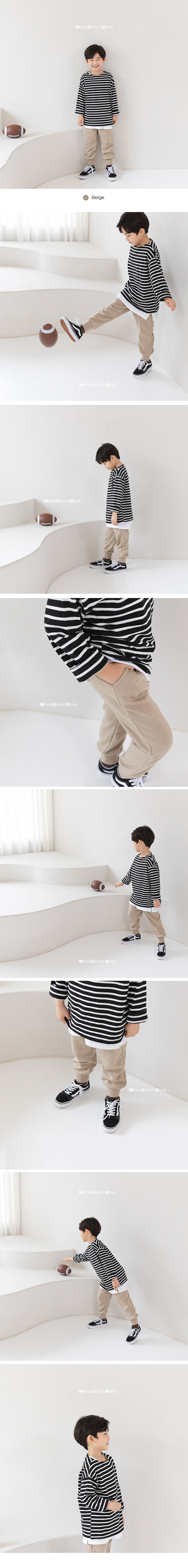 WHITESKETCHBOOK - Korean Children Fashion - #Kfashion4kids - Sibori Jogger Pants - 8