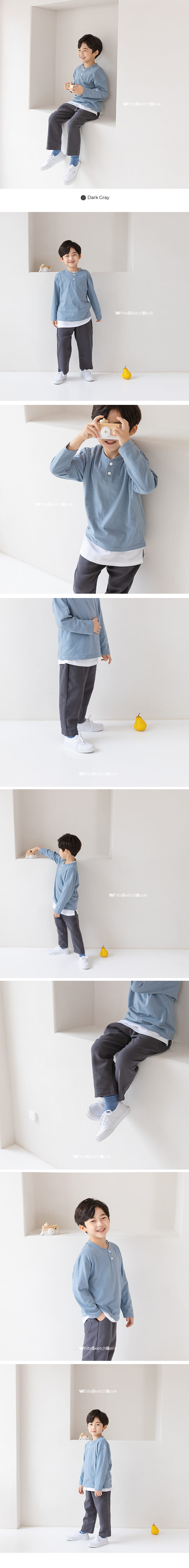WHITESKETCHBOOK - Korean Children Fashion - #Kfashion4kids - Cheese Baggy Pants - 7