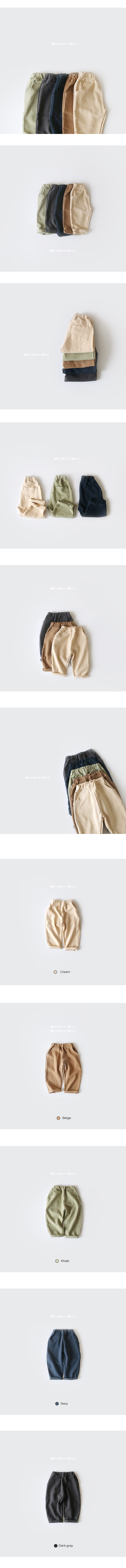 WHITESKETCHBOOK - Korean Children Fashion - #Kfashion4kids - Cheese Baggy Pants - 8