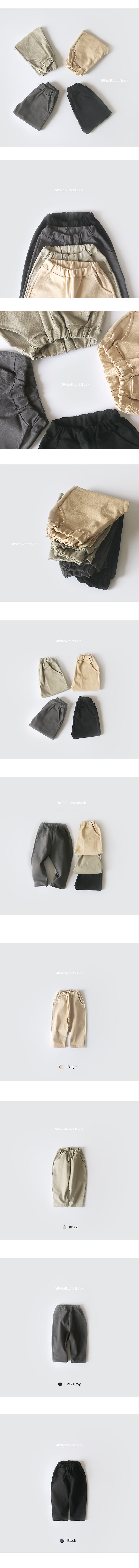 WHITESKETCHBOOK - Korean Children Fashion - #Kfashion4kids - Cotton Baggy Pants - 10
