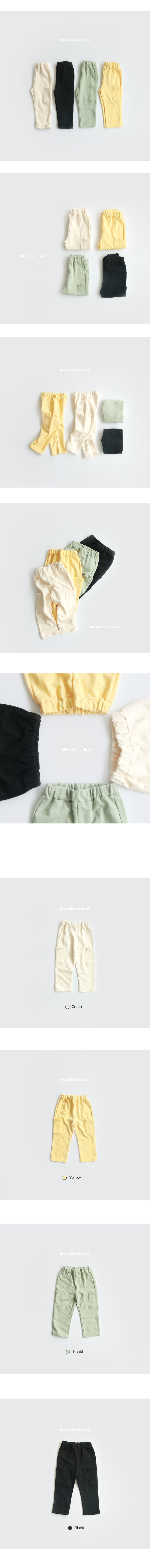 WHITESKETCHBOOK - Korean Children Fashion - #Kfashion4kids - Side Pocket Pants - 8