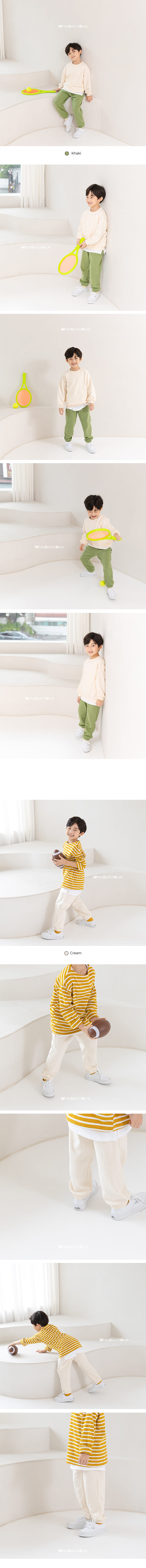 WHITESKETCHBOOK - Korean Children Fashion - #Kfashion4kids - Putty Jogger Pants - 8