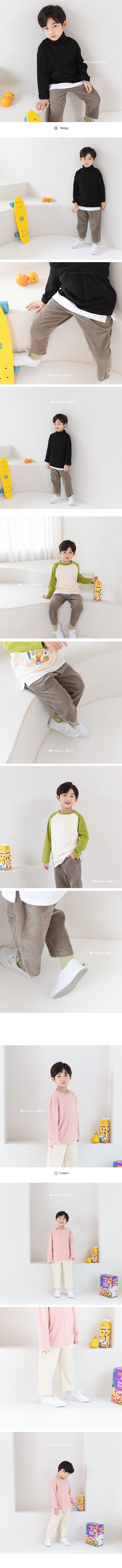 WHITESKETCHBOOK - Korean Children Fashion - #Kfashion4kids - Baggy Rib Pants - 8