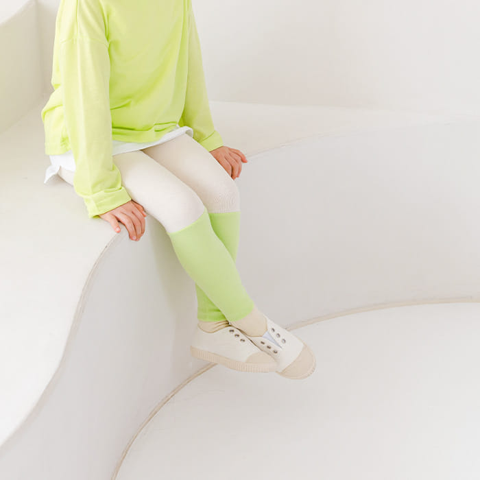 WHITESKETCHBOOK - Korean Children Fashion - #Kfashion4kids - Peach Color Leggings