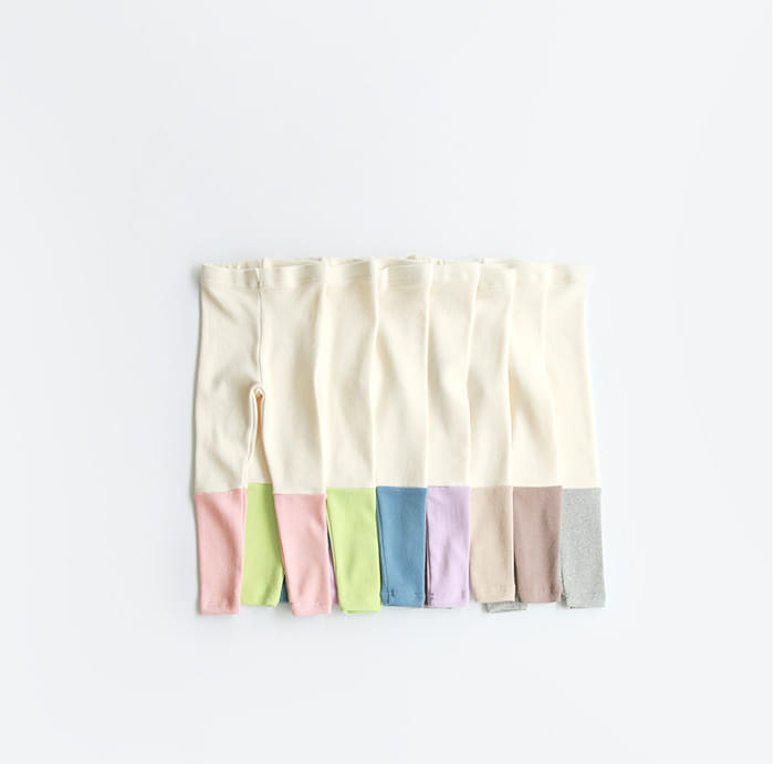 WHITESKETCHBOOK - Korean Children Fashion - #Kfashion4kids - Peach Color Leggings - 5